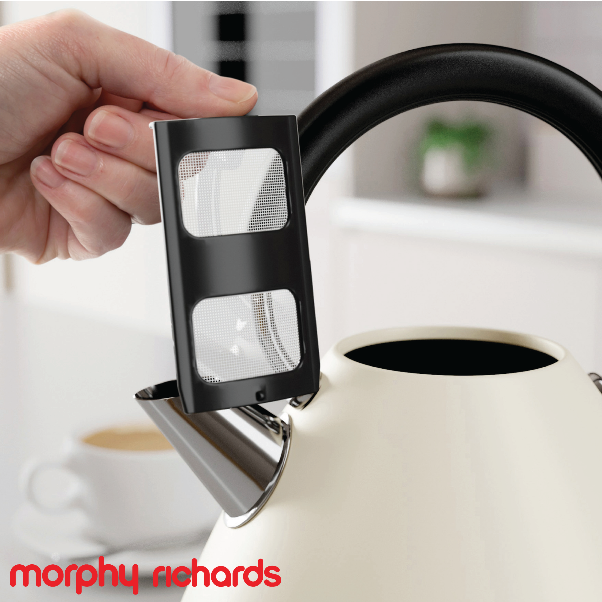 Hervidor Eléctrico Piramidal - Color Crema - Imagen de 2