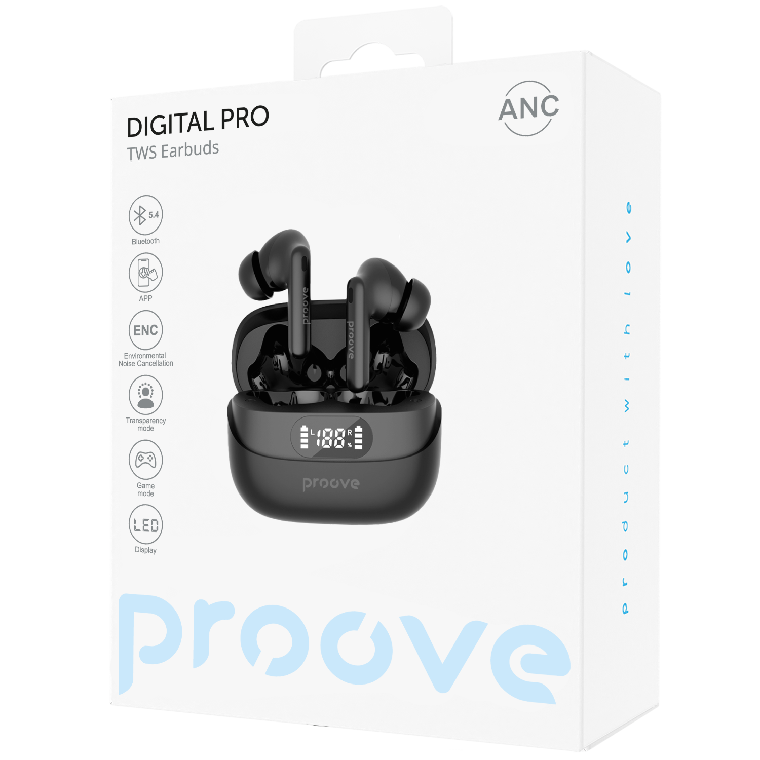 Wireless Earphones Proove Digital Pro TWS with ANC (APP Proove) - Imagen de 2