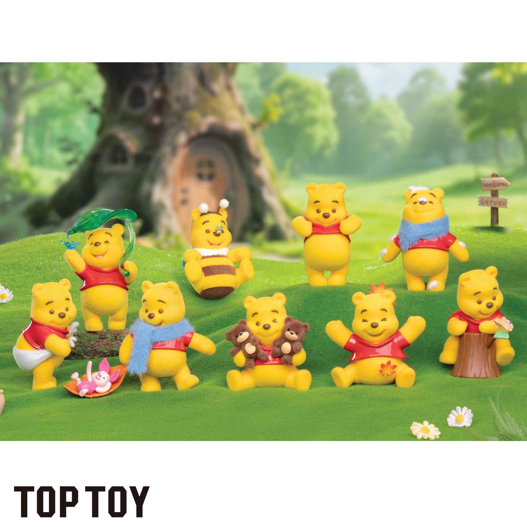Disney Winnie the Pooh Happy Time Series Figures Blind Box
