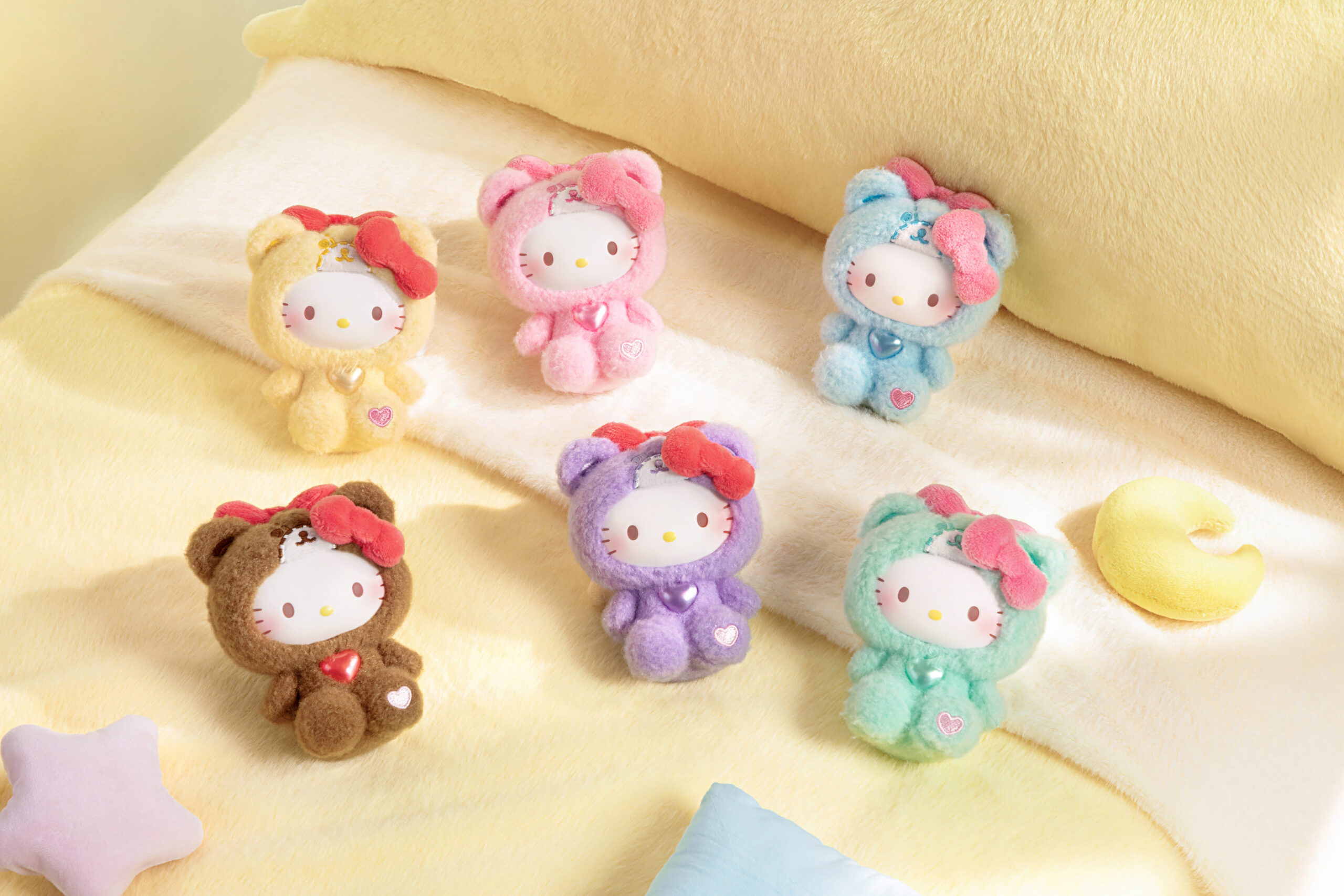Hello Kitty Teddy Pajamas Series Plush Pendant Blind Box