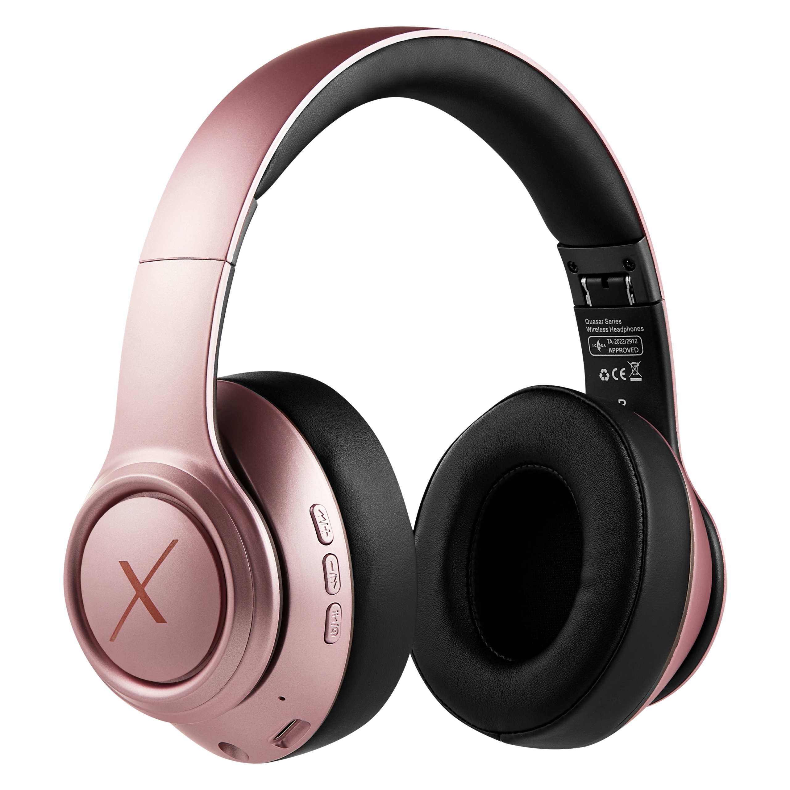 VolkanoX Quasar Series Bluetooth Headphones – Rose gold