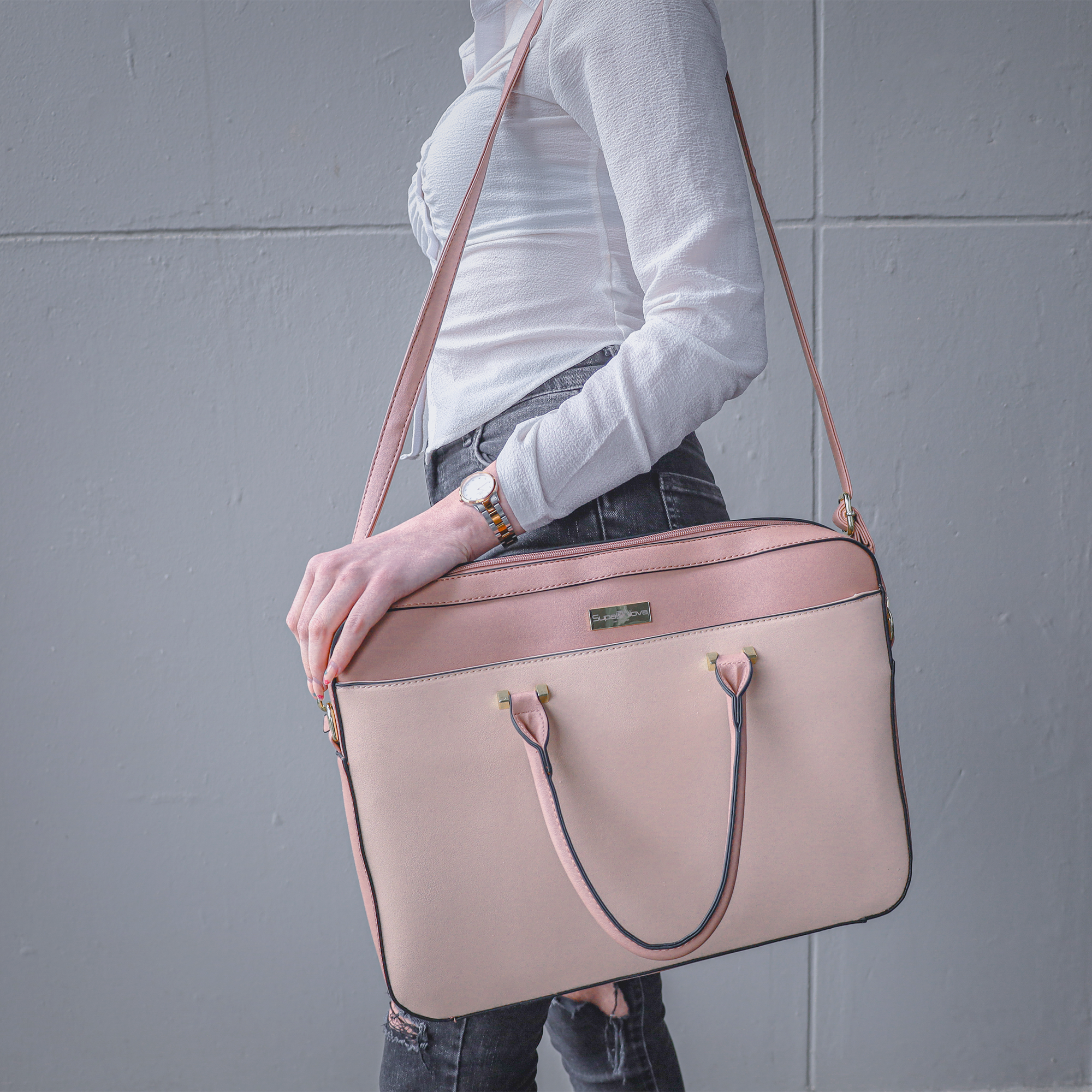 SupaNova Katrina 14.1′ Ladies Laptop Bag – Pink
