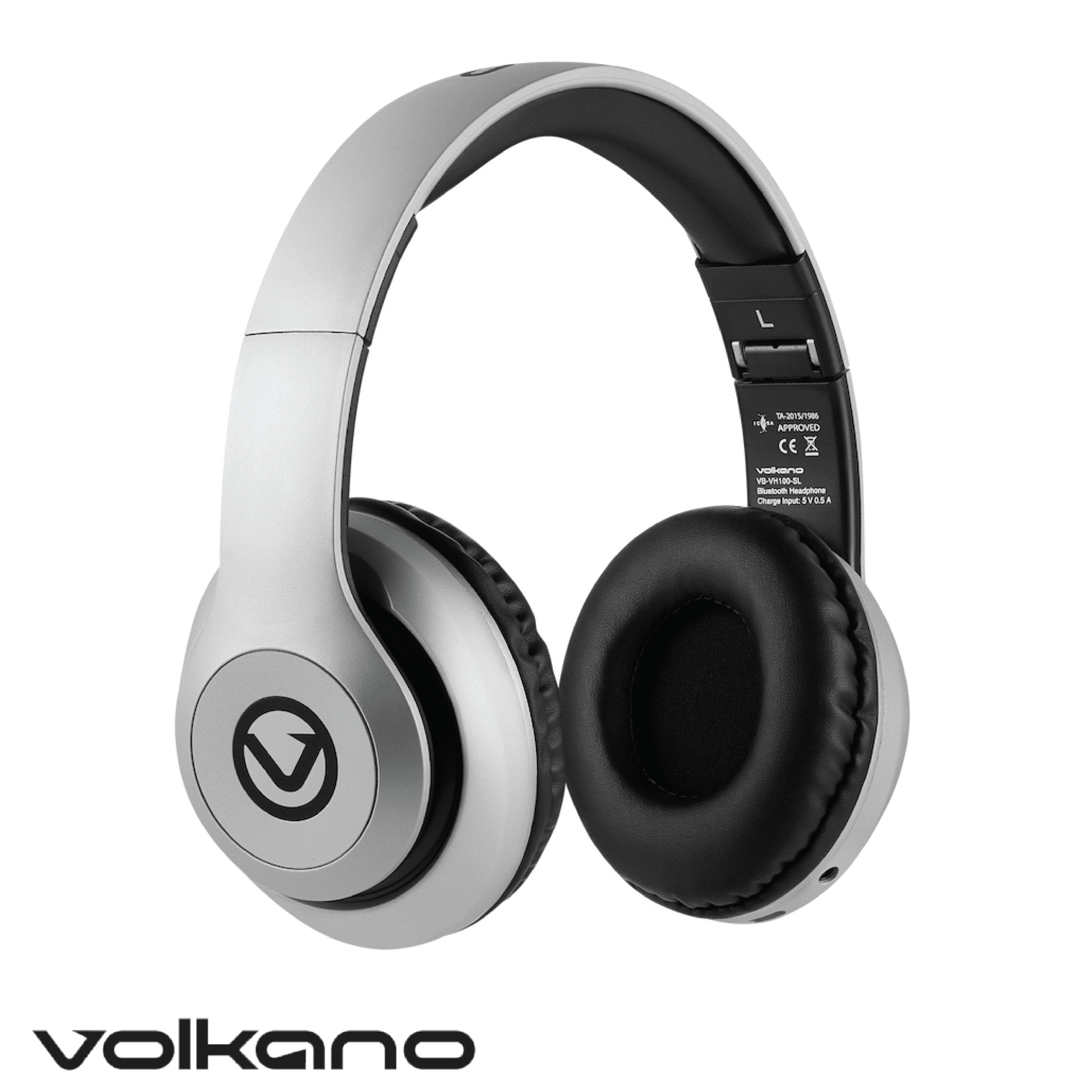 Volkano Impulse Series Bluetooth Headphones – Silver