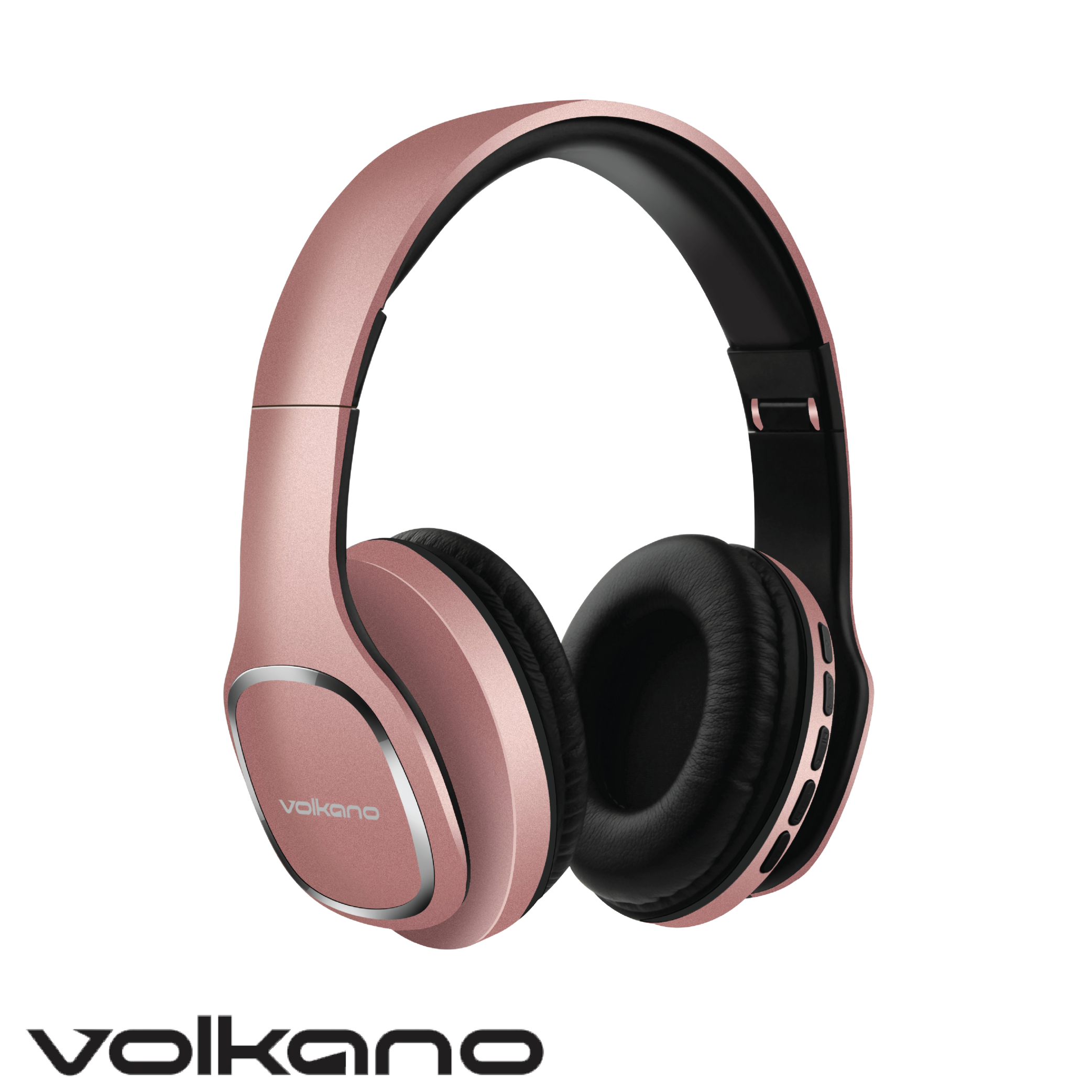 Volkano Phonic Series Bluetooth full size headphones – Rose Gold