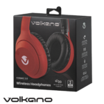 Audifonos Bluetooth Volkano Cosmic 2.0 Series color Rojo - Imagen de 3