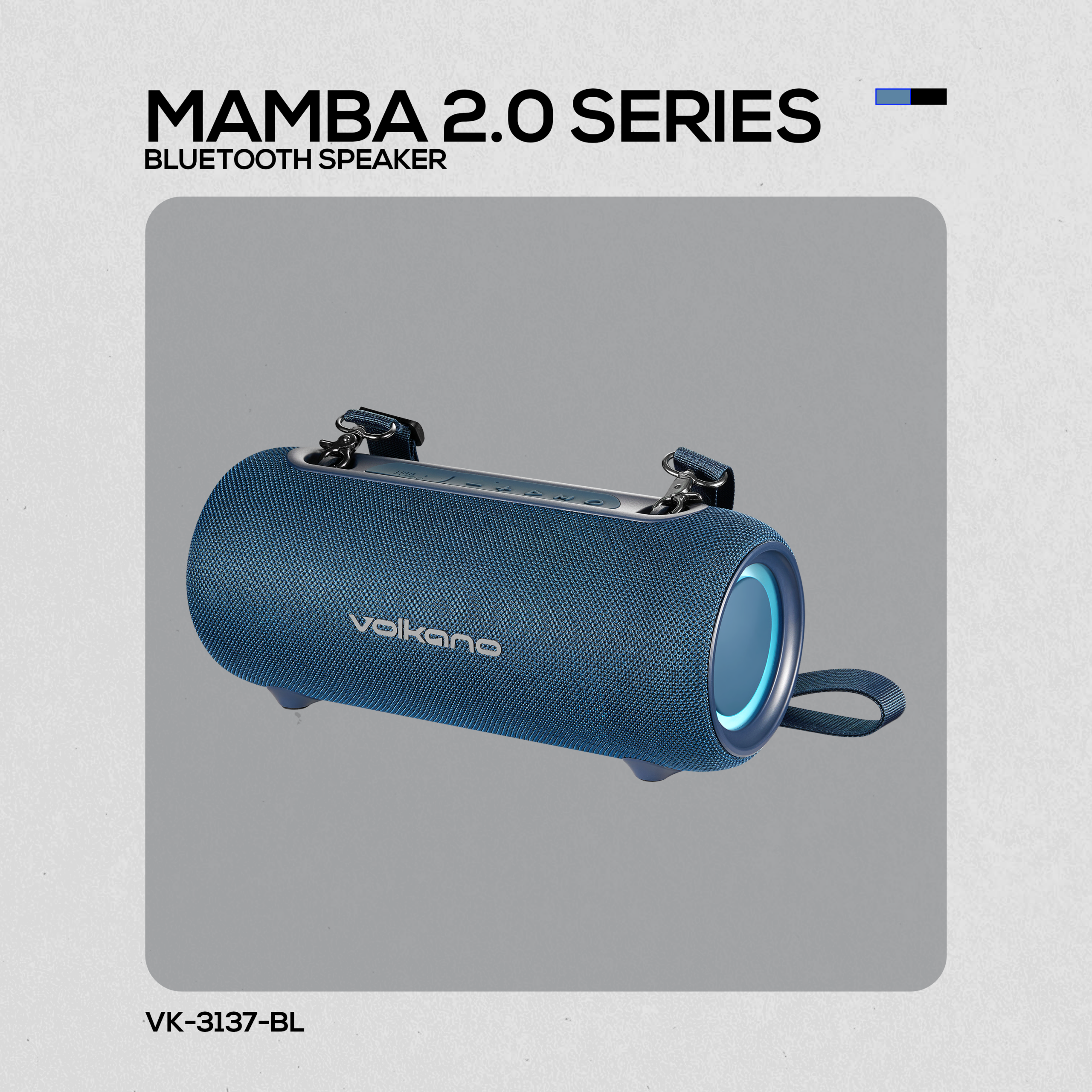Volkano Mamba 2.0 Series Bluetooth Speaker – Blue