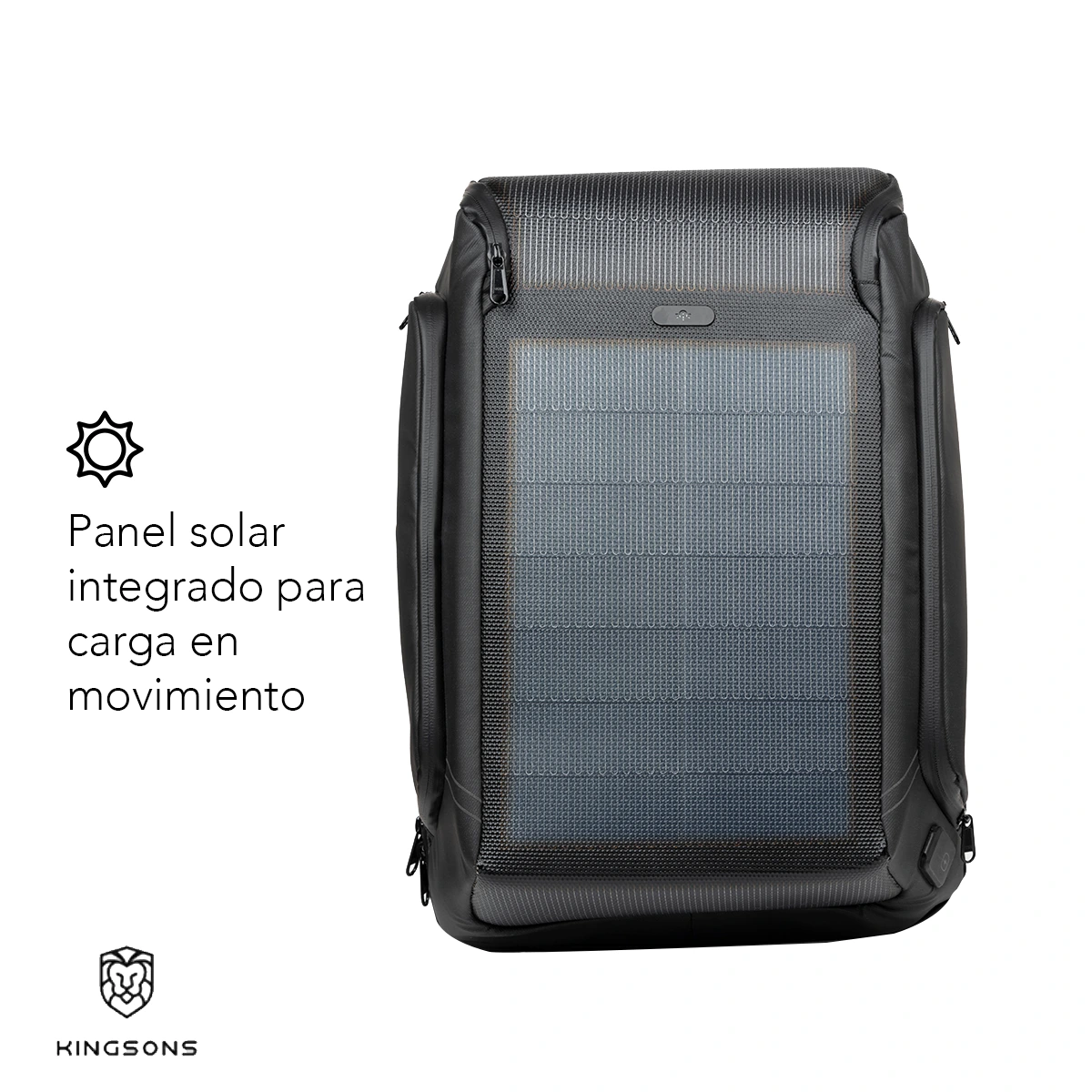 Mochila con carga solar para laptop de 15.6″