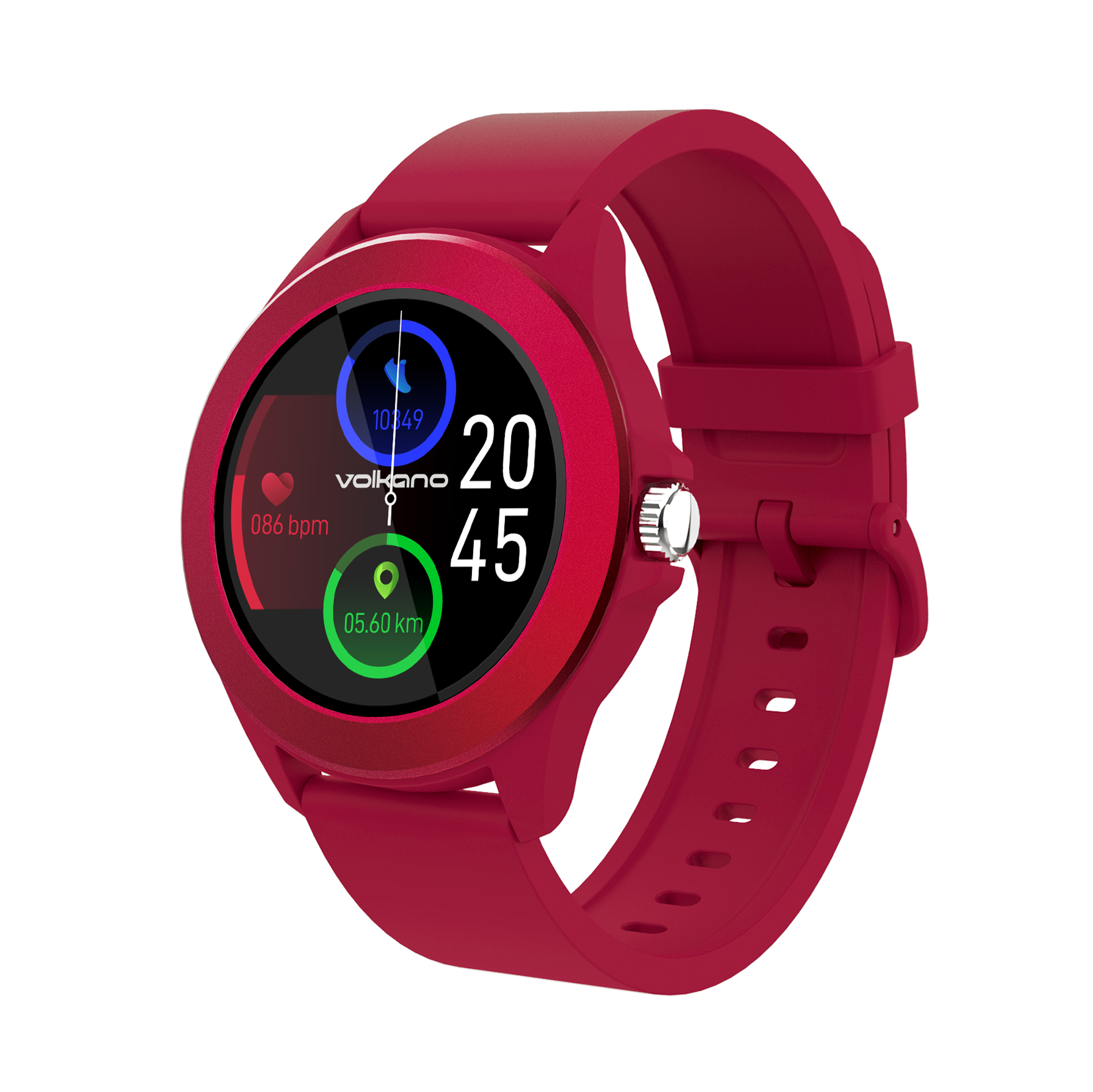 Volkano Splash series Smartwatch redondo - Rojo - Imagen de 4