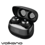 Volkano Pisces Serie 2.0 TWS Auriculares + Estuche de Carga - Negro