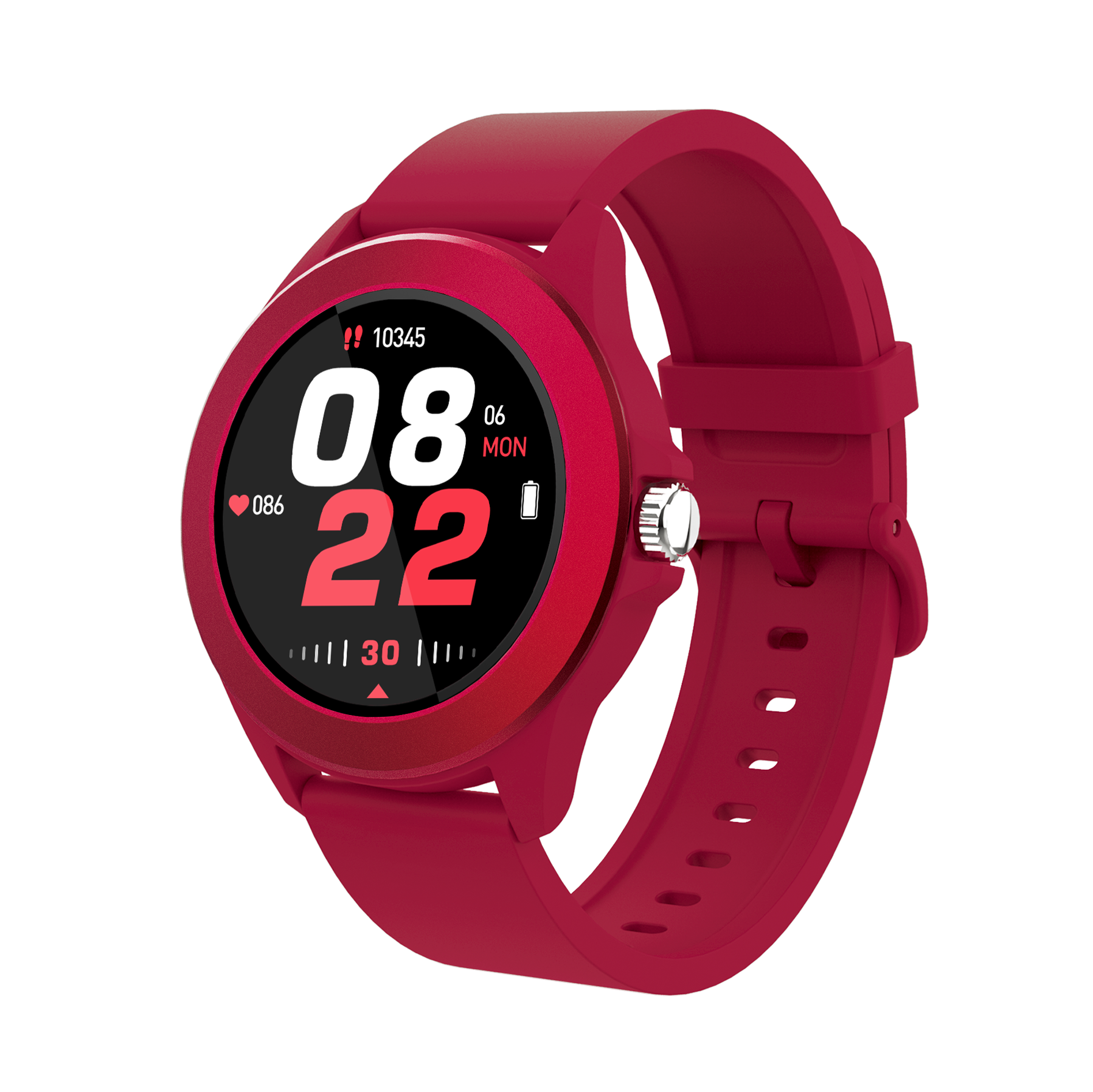 Volkano Splash series Smartwatch redondo - Rojo