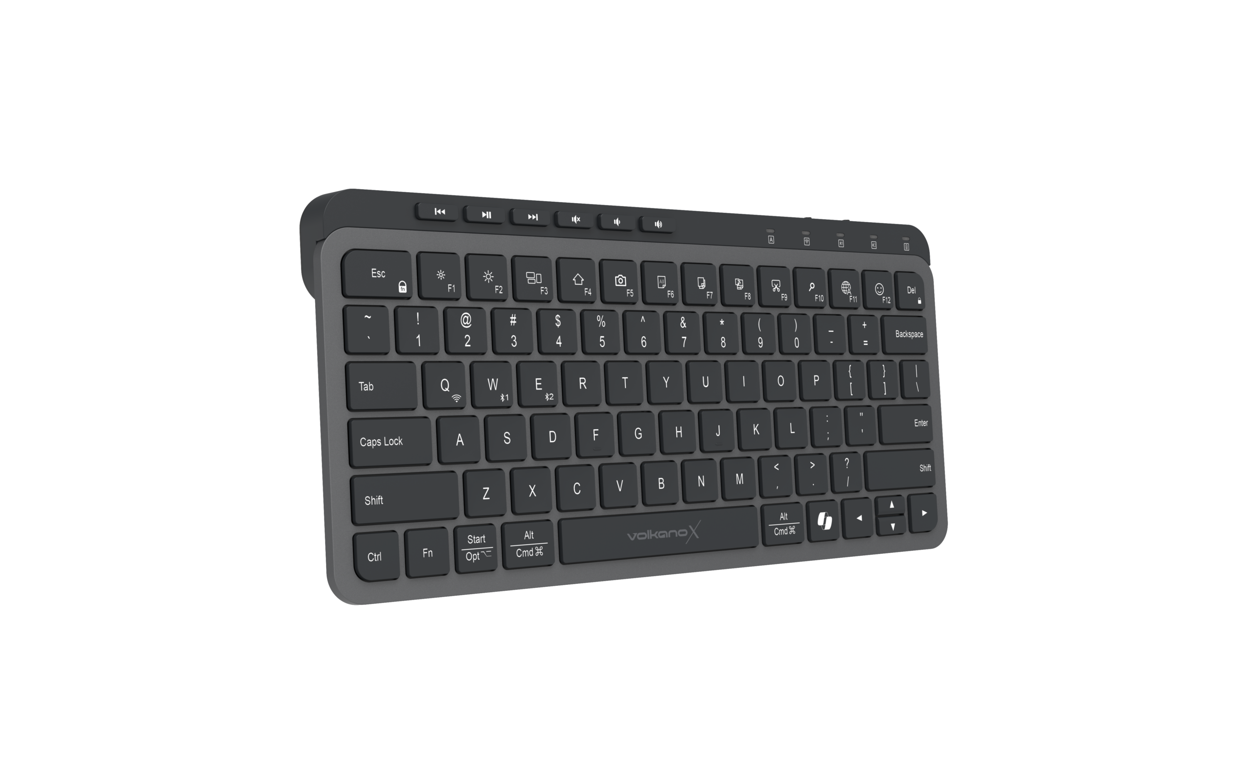 Teclado inalámbrico Bluetooth VolkanoX Ember - Grafito - Imagen de 2