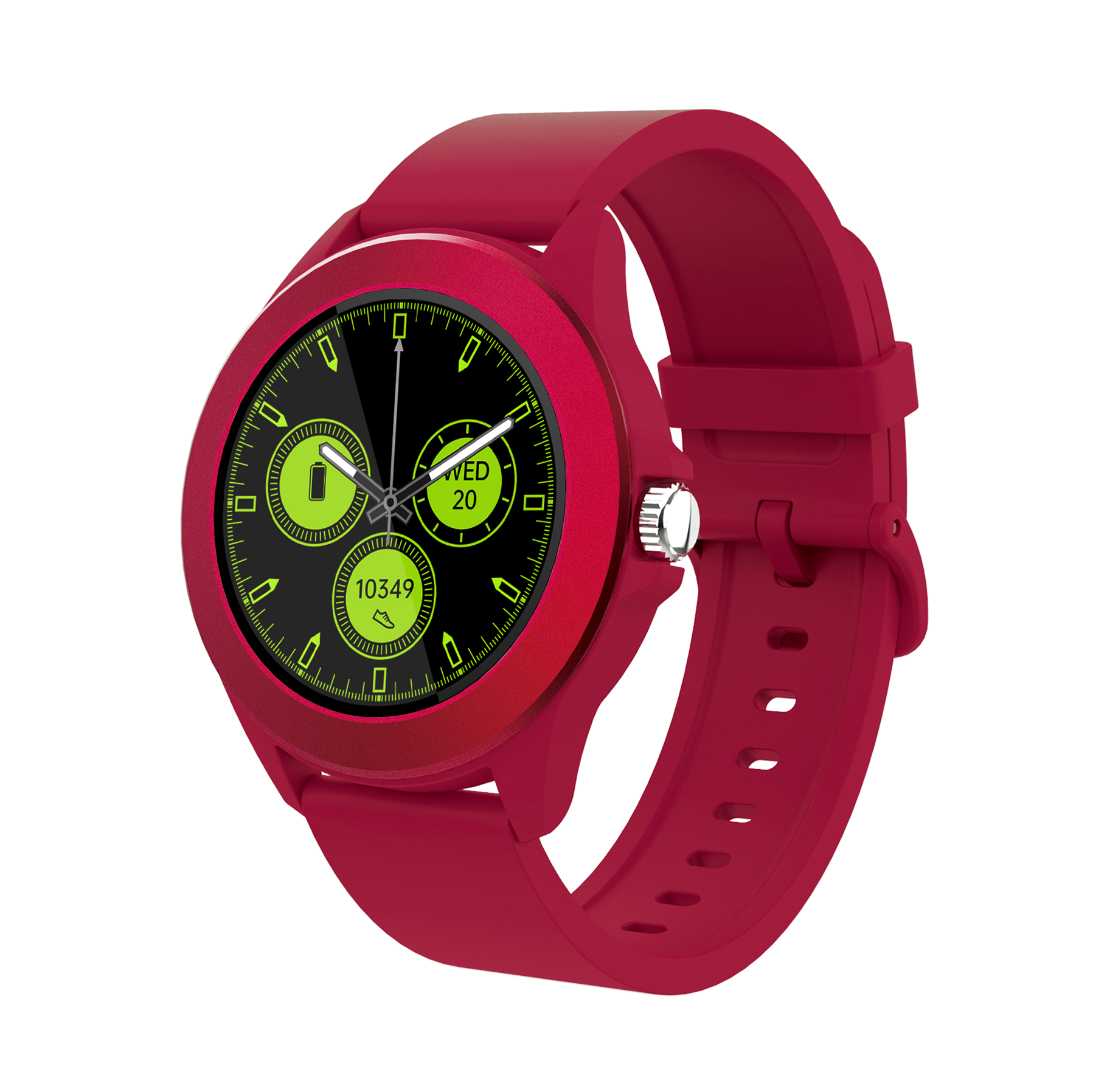 Volkano Splash series Smartwatch redondo - Rojo - Imagen de 3