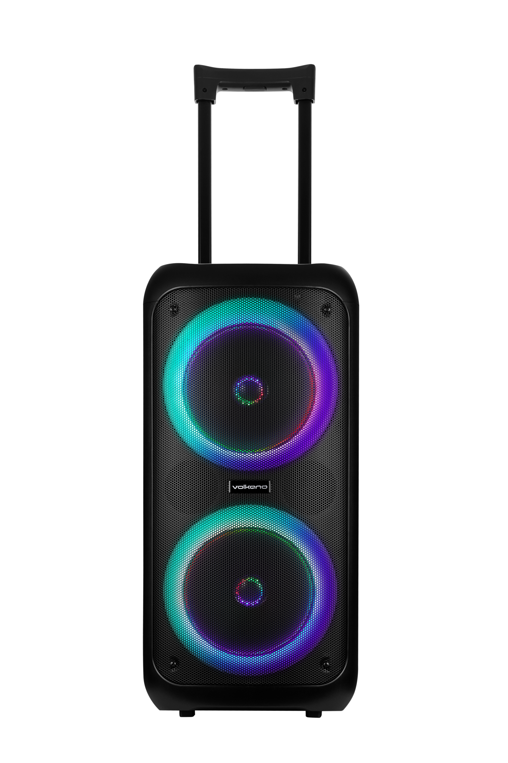 Volkano Summit Series Altavoz de fiesta con carro dual de 8″