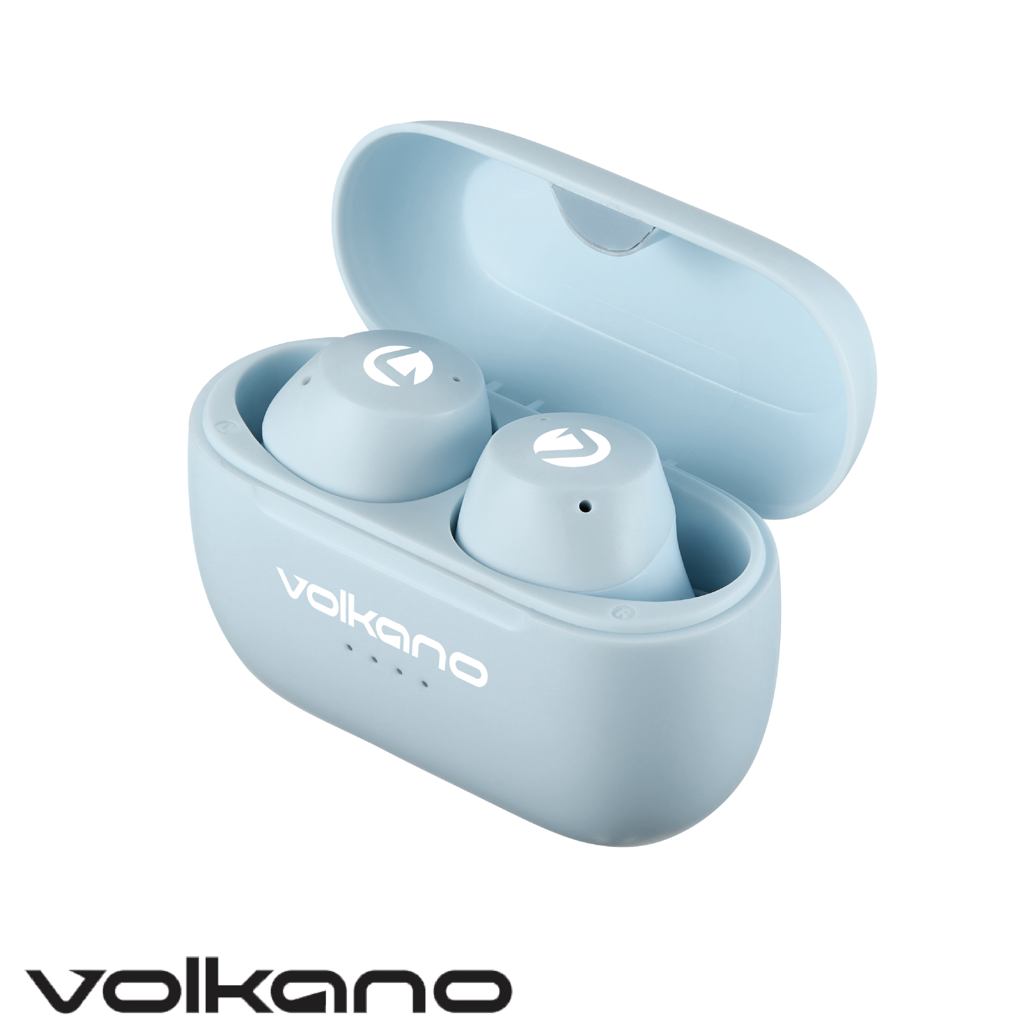 Volkano Pisces Serie 2.0 TWS Auriculares + Estuche de Carga – Azul
