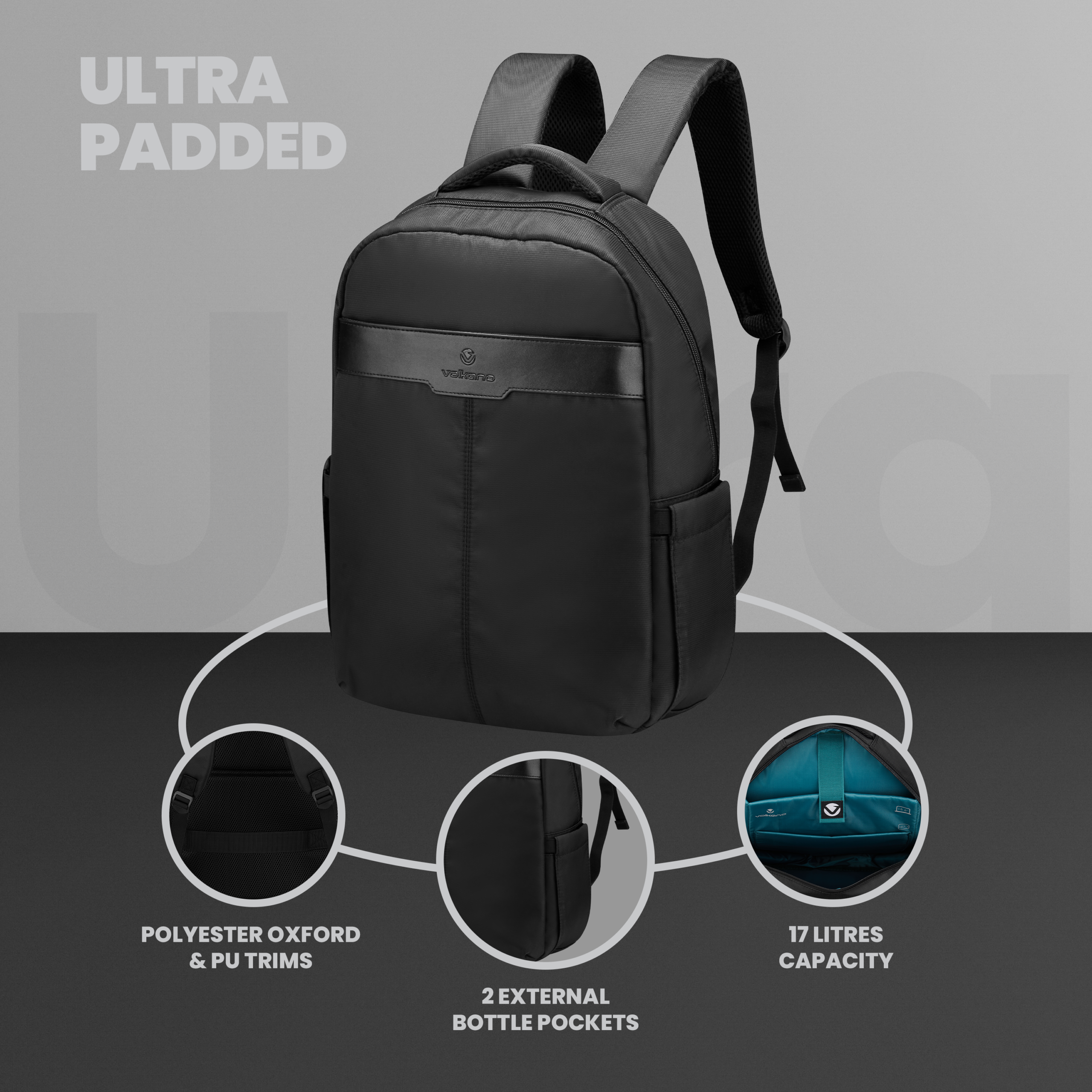 Volkano Logan 15.6" Mochila para portátil Negro - Imagen de 2