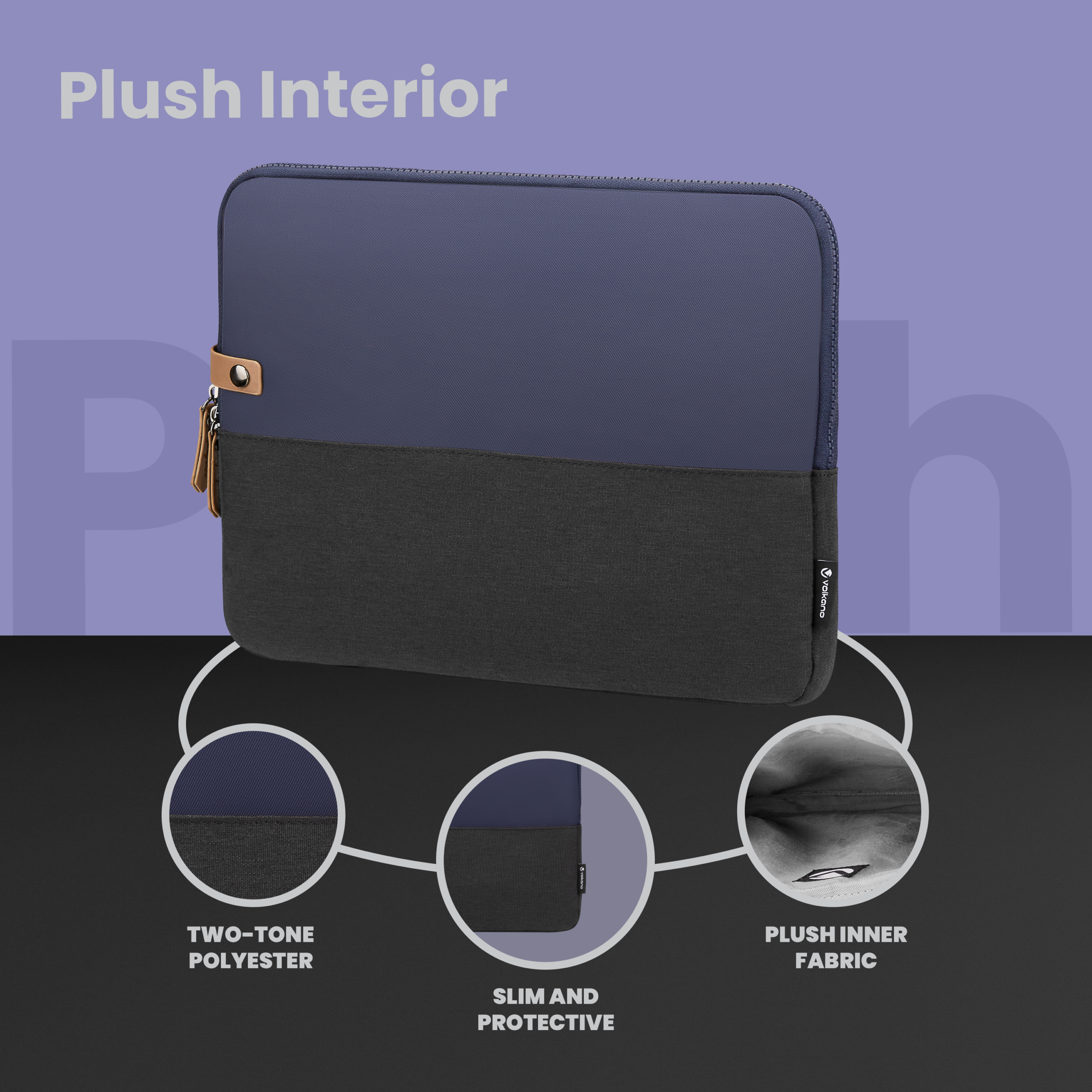 Funda para portátil Volkano Graco 14.1" Gris marino - Imagen de 4