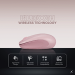 Raton inalambrico Bluetooth VolkanoX Magma - Rosa - Imagen de 3