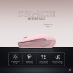 Raton inalambrico Bluetooth VolkanoX Asher - Rosa - Imagen de 3