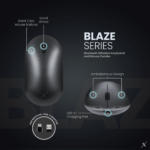 VolkanoX Lava Raton Inalambrico Bluetooth - gris plomo - Imagen de 4
