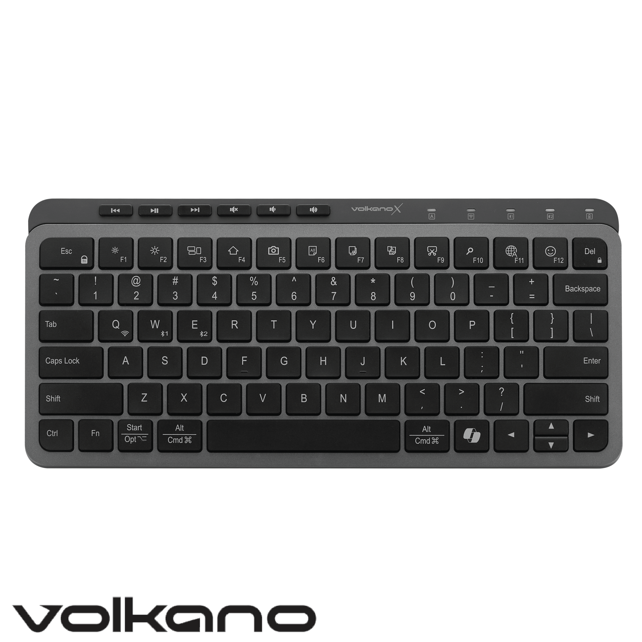 Teclado inalámbrico Bluetooth VolkanoX Ember – Grafito
