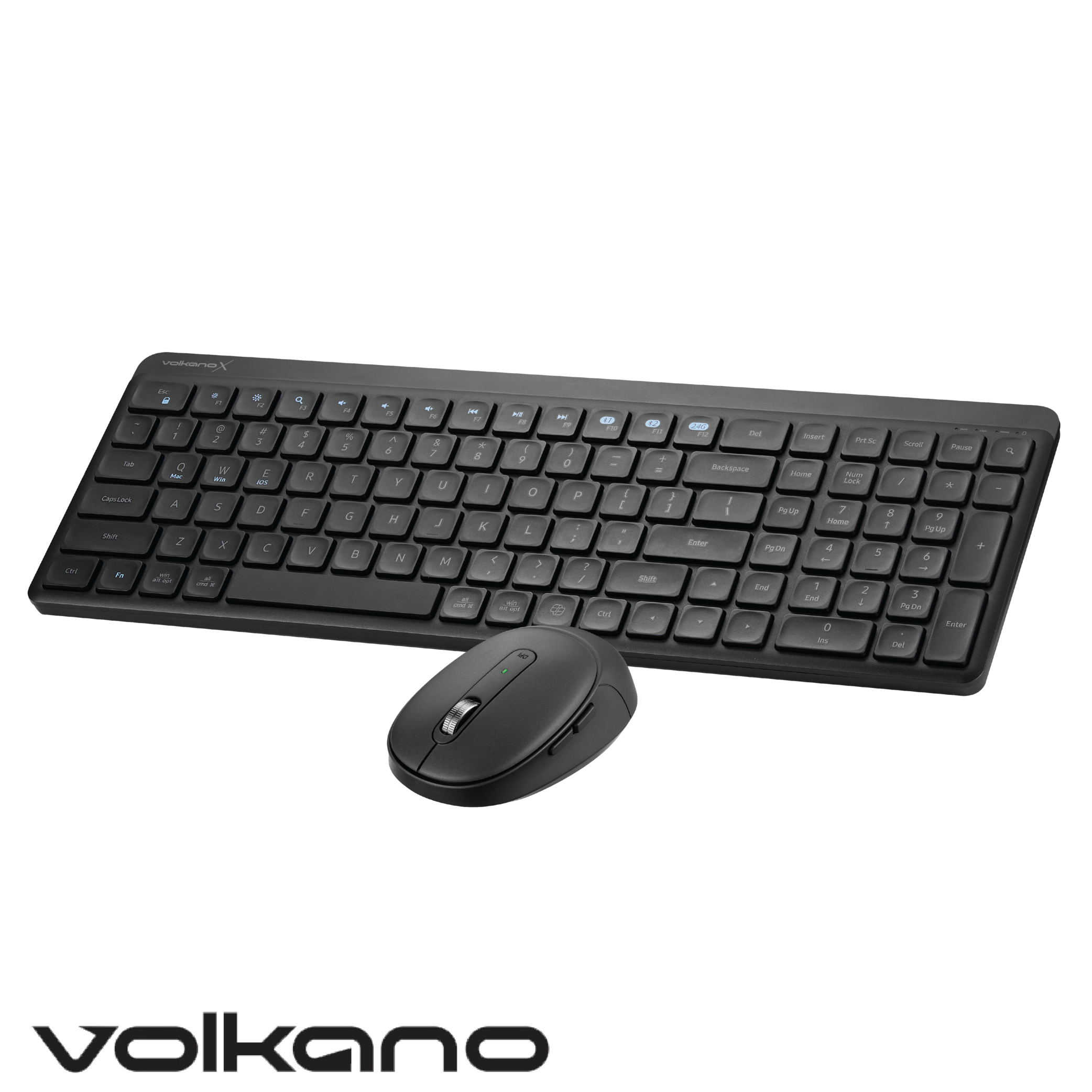 Combo de teclado y Mouse inalámbrico Bluetooth VolkanoX Scorch – Grafito