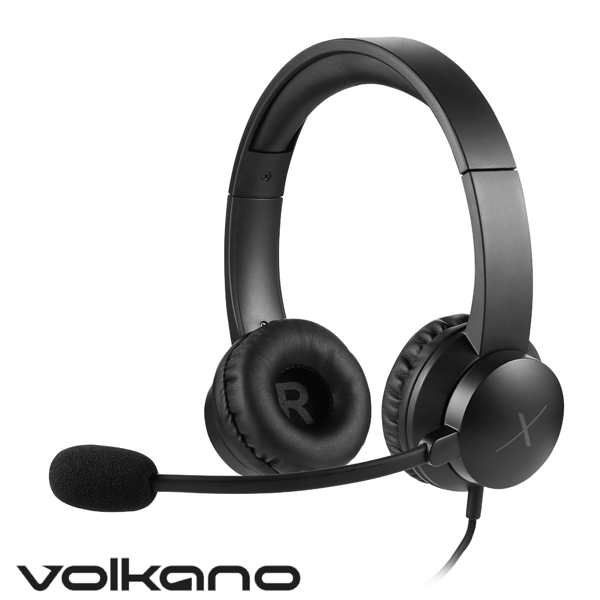 Auriculares AUX VolkanoX Chat Mk1 Series – Grafito