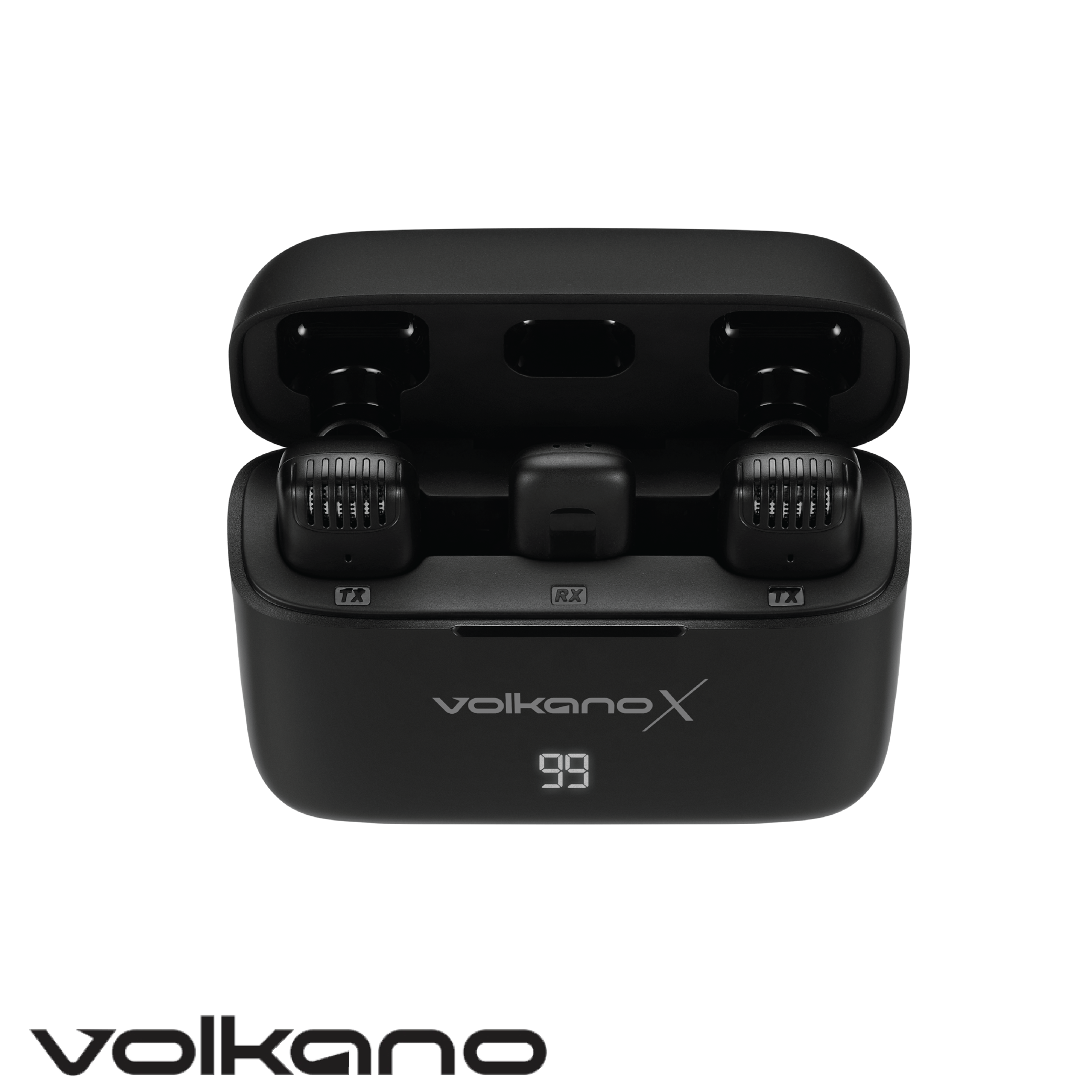 VolkanoX Prodigy Series Micrófono lavalier inalámbrico – Negro