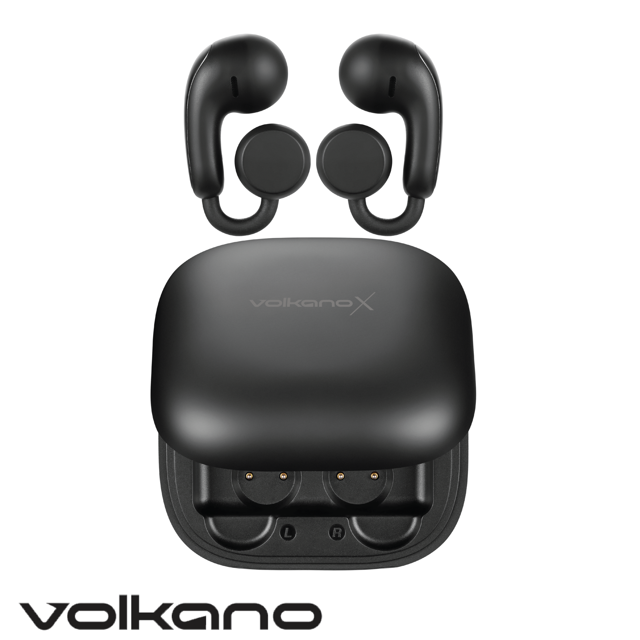 VolkanoX O400 Auriculares OWS de conducción de aire en el oído – Negro