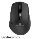 Volkano Chrome Series 2.4Ghz Inalambrico Ergonomico - Negro