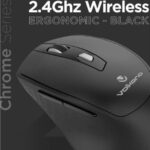 Volkano Chrome Series 2.4Ghz Inalambrico Ergonomico - Negro - Imagen de 4