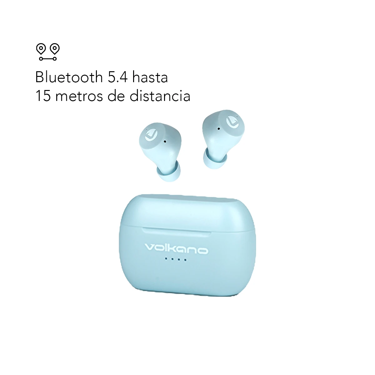 Volkano Pisces Serie 2.0 TWS Auriculares + Estuche de Carga - Imagen de 3