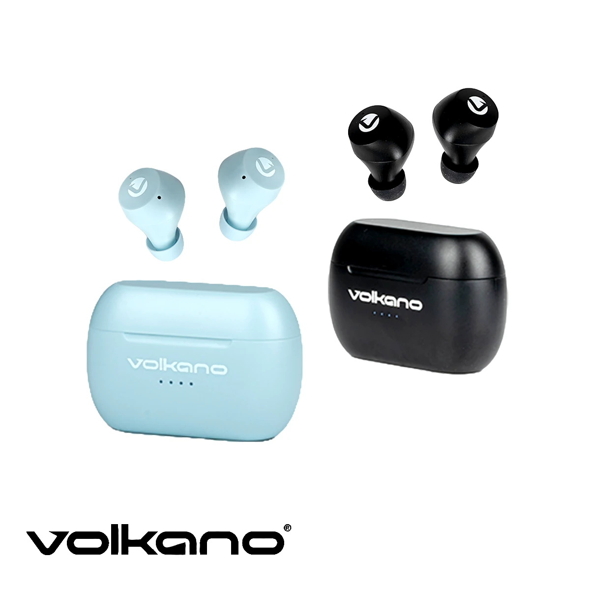 Volkano Pisces Serie 2.0 TWS Auriculares + Estuche de Carga